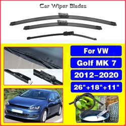 LHD Wiper Front Rear Wiper Blades Set For VW Golf MK 7 2012-2020 2019 2018 2017 2016 2015 2014 Windshield Windscreen 26