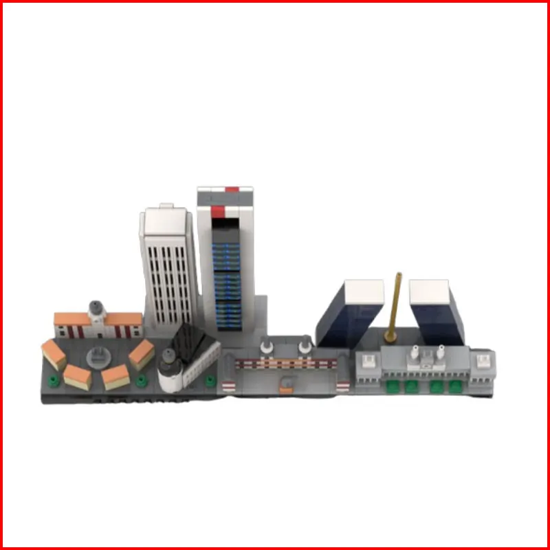 

Совершенно новый, в наличии, набор строительных блоков MOC из 633 деталей для создания городской уличной сцены. Модель развивающей игрушки-конструктора из мелких деталей g