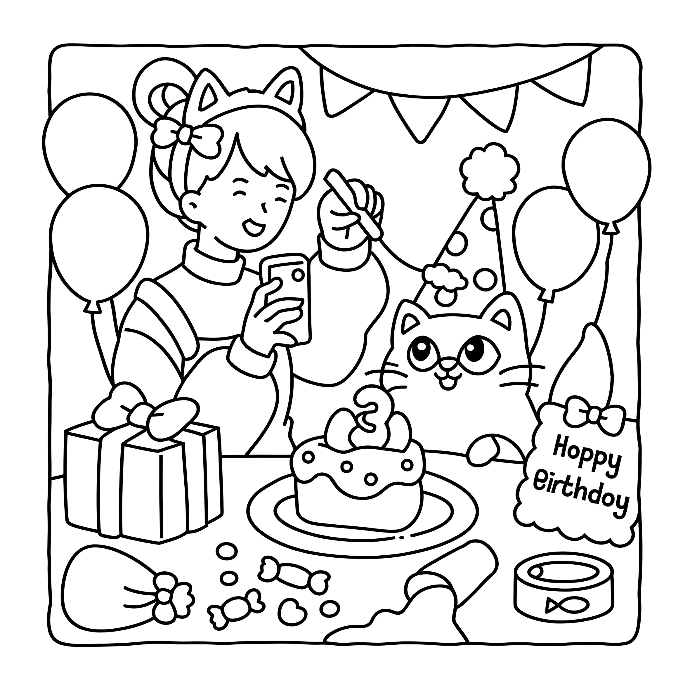 CAT MOM: Coloring Book for Adults Featuring Cute Cozy Daily Activities for Relaxation (Cozy Spaces Coloring)