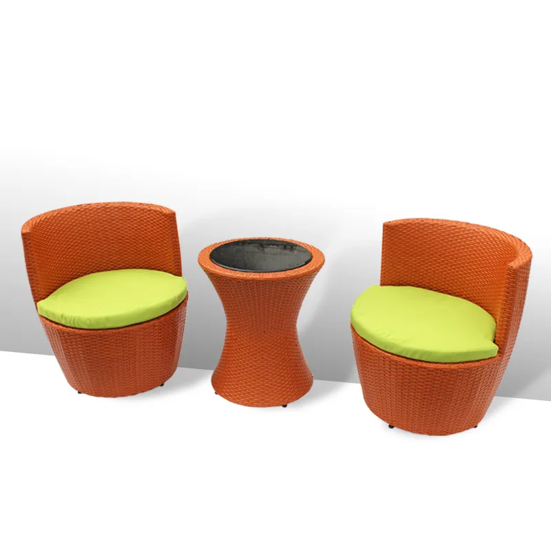 Leisure table and chair balcony courtyard terrace table and chair coffee table combination outdoor villa bar coffee negotiation