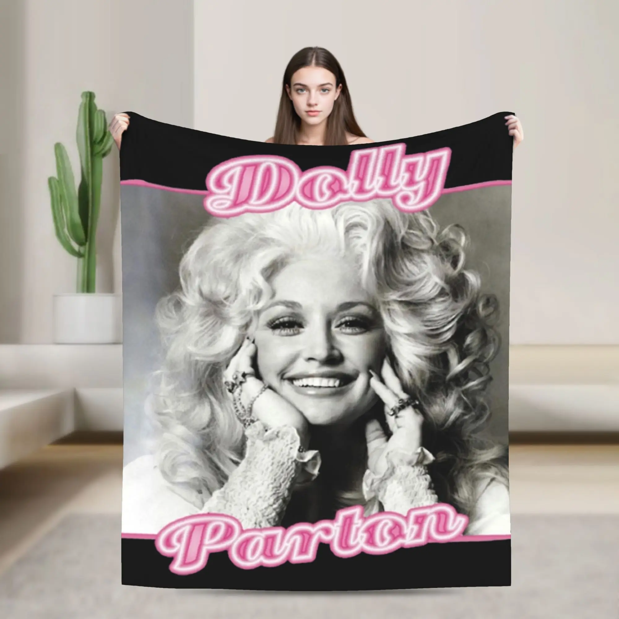 New RIP Dolly Parton Blanket Super Soft Flannel  Cozy Throw Blanket Machine Washable
