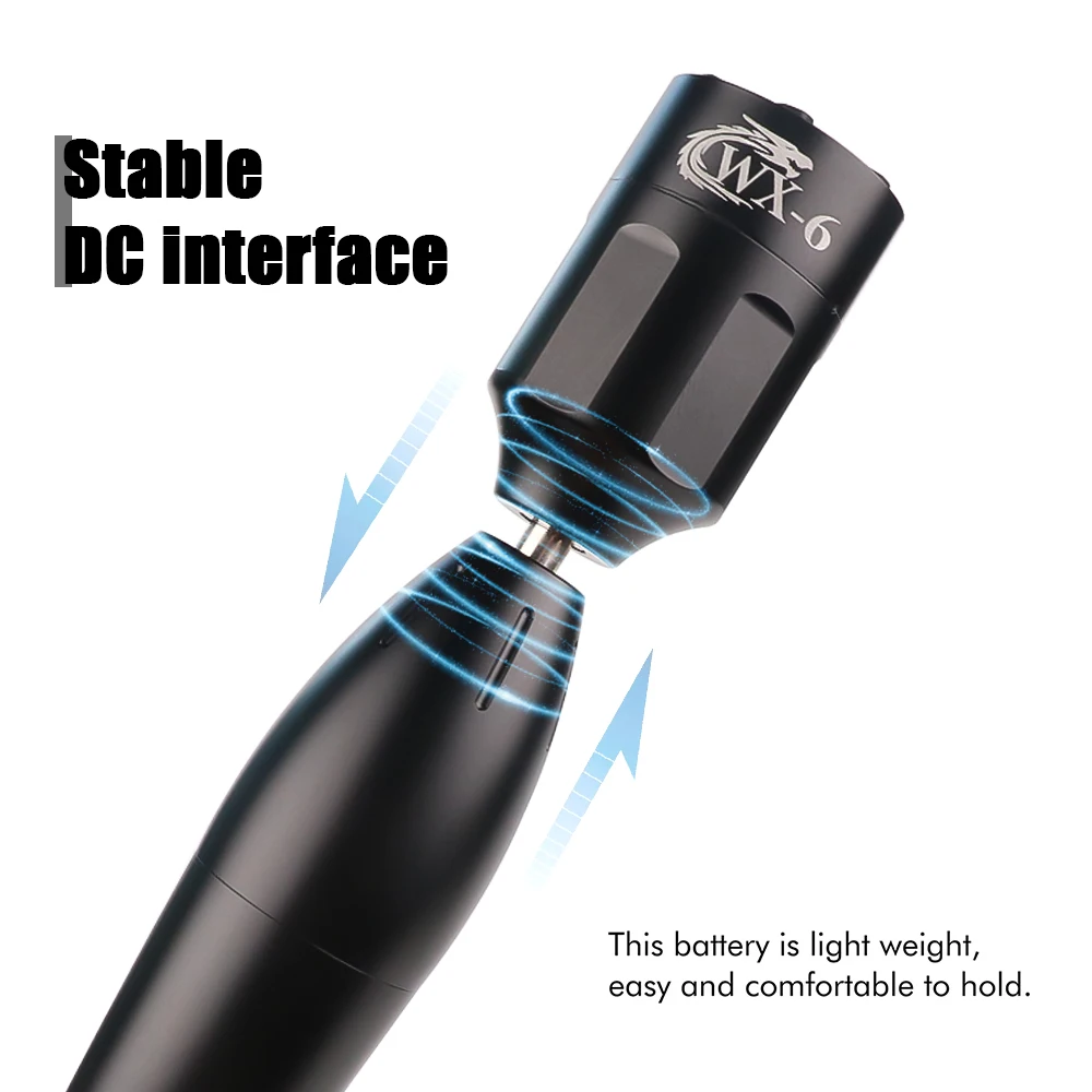 للمبتدئين طقم الوشم اللاسلكي تيار مستمر واجهة مجموعة أقلام دوارة الوشم بطارية إمدادات الطاقة شاشة ديجيتال ماكينة رسم الوشم التجميلي مجموعة أقلام #5