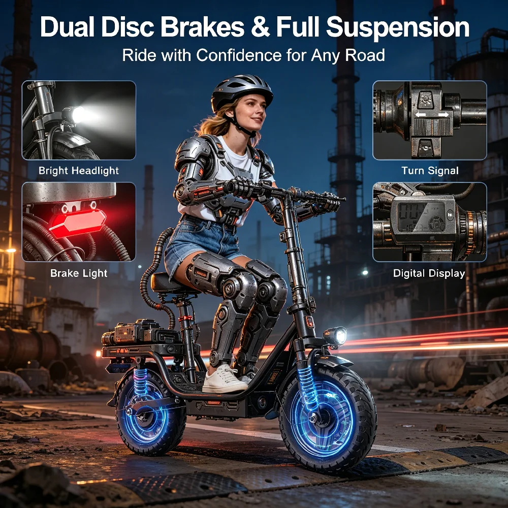 

14 Inch 750W Adult City Commuting Electric Bicycle, UL2849 Adjustable Seat Front Brake 45° Climbing Factory Original Ebike