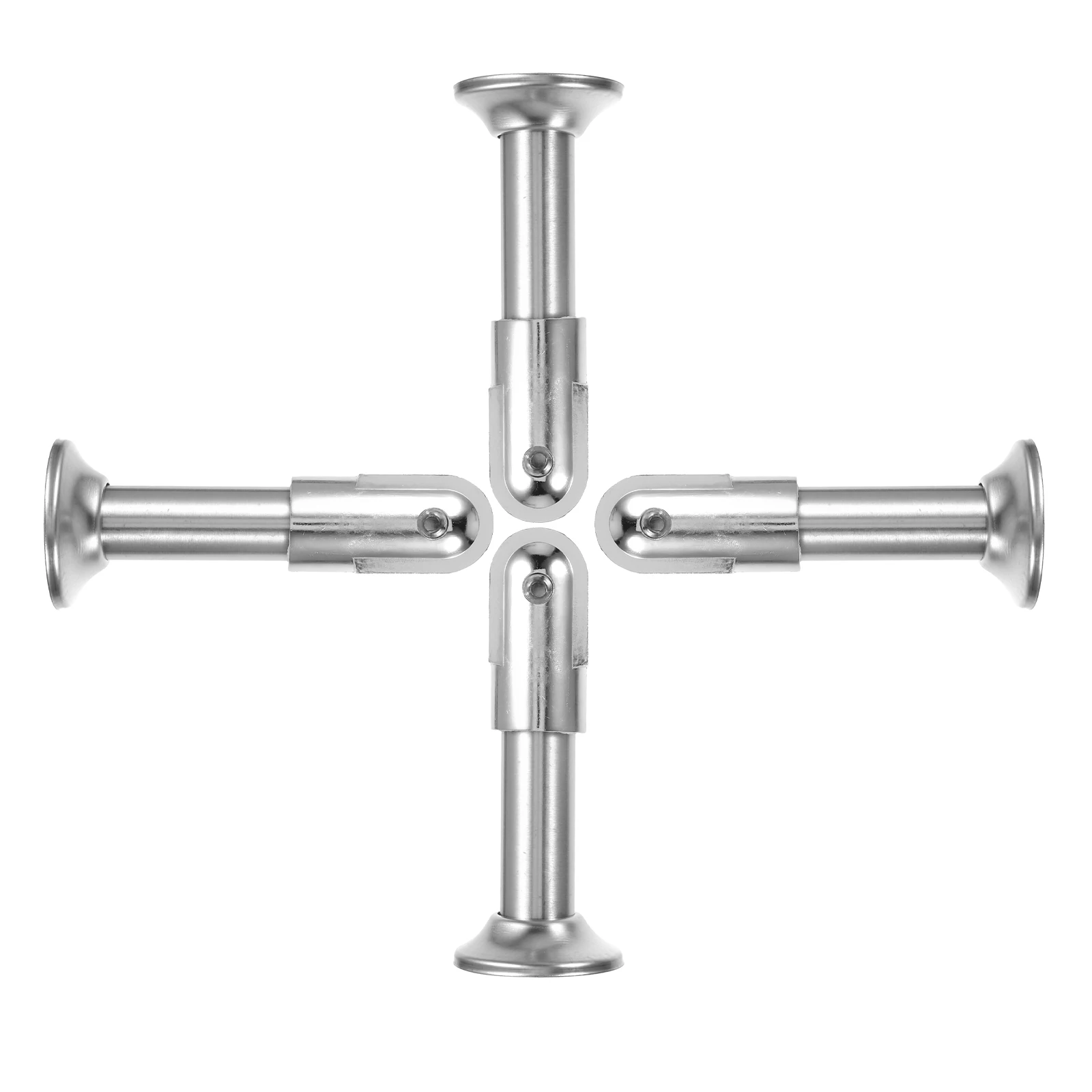 

4pcs Stainless Steel Toilet Partition Brackets Durable Adjustable Support Feet Bathroom Cubicle Fixing Fittings Hardware