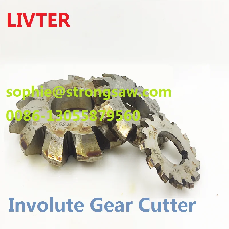 Livter Involute Gear Milling cutter PA30 degrees M1 M1.25 M1.5 M1.75 M2 M2.5 M3 M3.5 M4 M5 M6 M8 M10