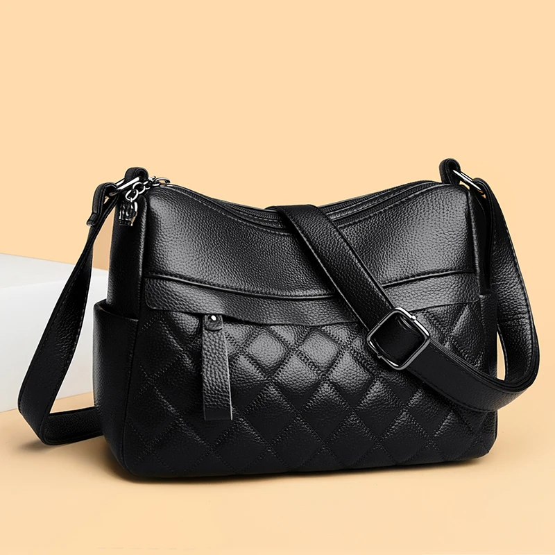 

Luxury Designer Shoulder Crossbody Bags Women Purses and Hangbags Female Genuine Soft Leather Casual Messenger Bag Sac A Main