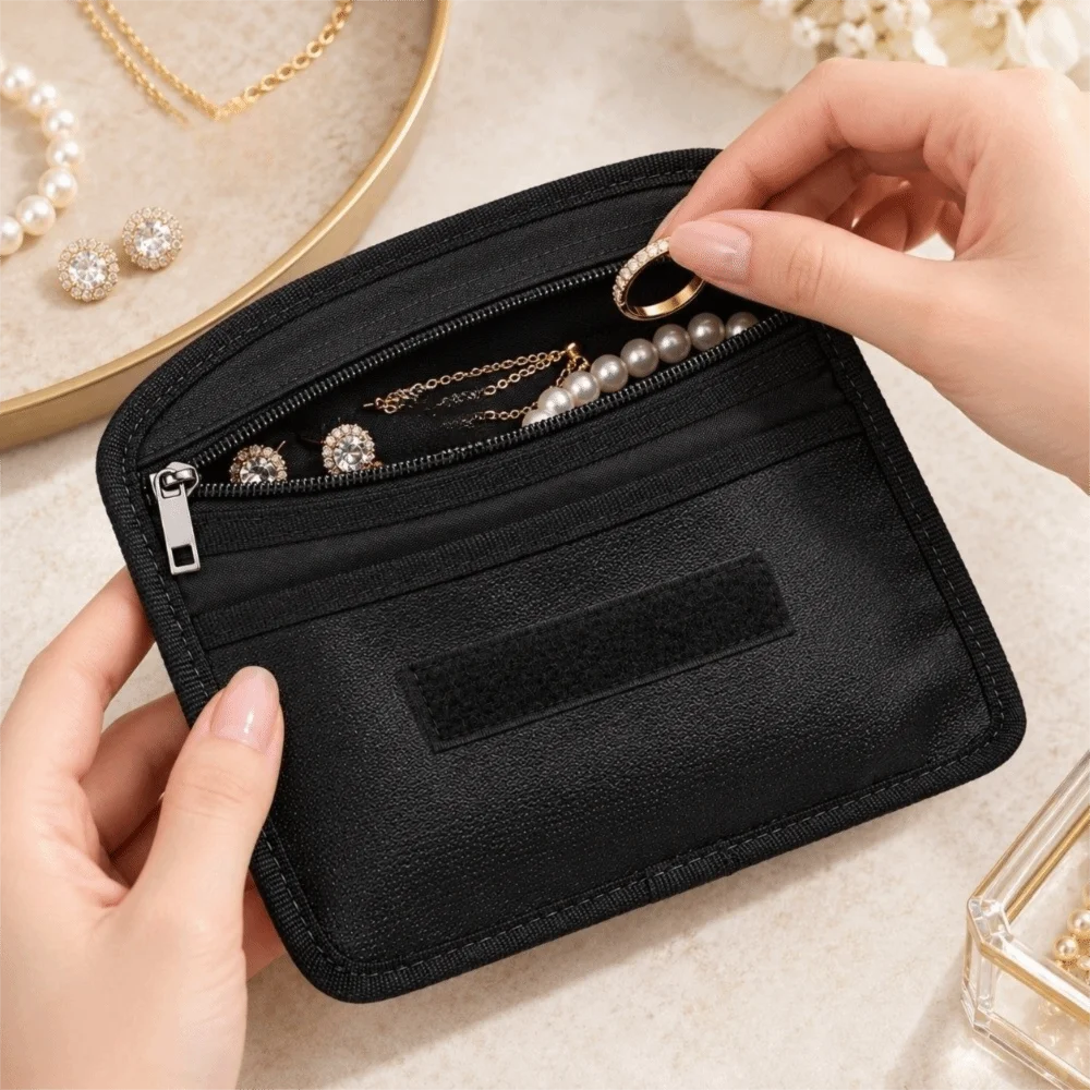 Fiberglass Fireproof Document Bag Water Proof Heat Proof Fireproof Cash Bag Zipper Closure Fastener Closure Money Pouch