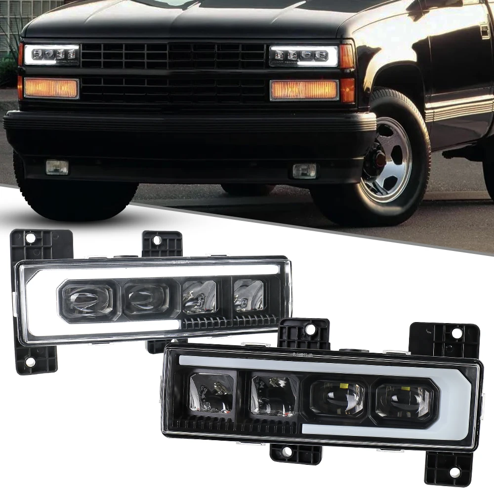 

Светодиодная фара OVOVS в сборе с дальним ближним светом, добро пожаловать DRL для Chevrolet GMC C/K 1500 2500 1988-1998 годов