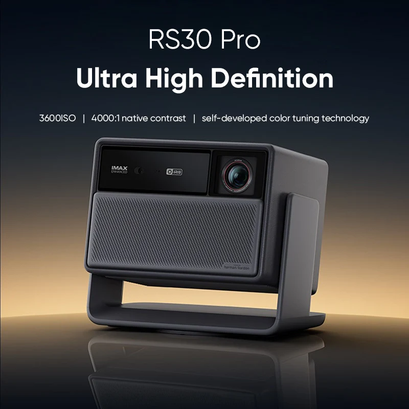 RS30 Pro 4K Laser Projector 3600 ISO 4000:1 Native Contrast IMAX Enhanced Dolby Vision Certified Home Theater Projector