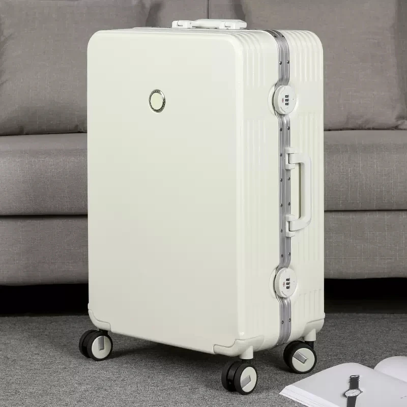 

High Quality Colorful Sleek Minimalist 20/22/24/26/28/30 Inch Size Aluminum Frame Rolling Luggage Spinner Brand Travel Suitcase