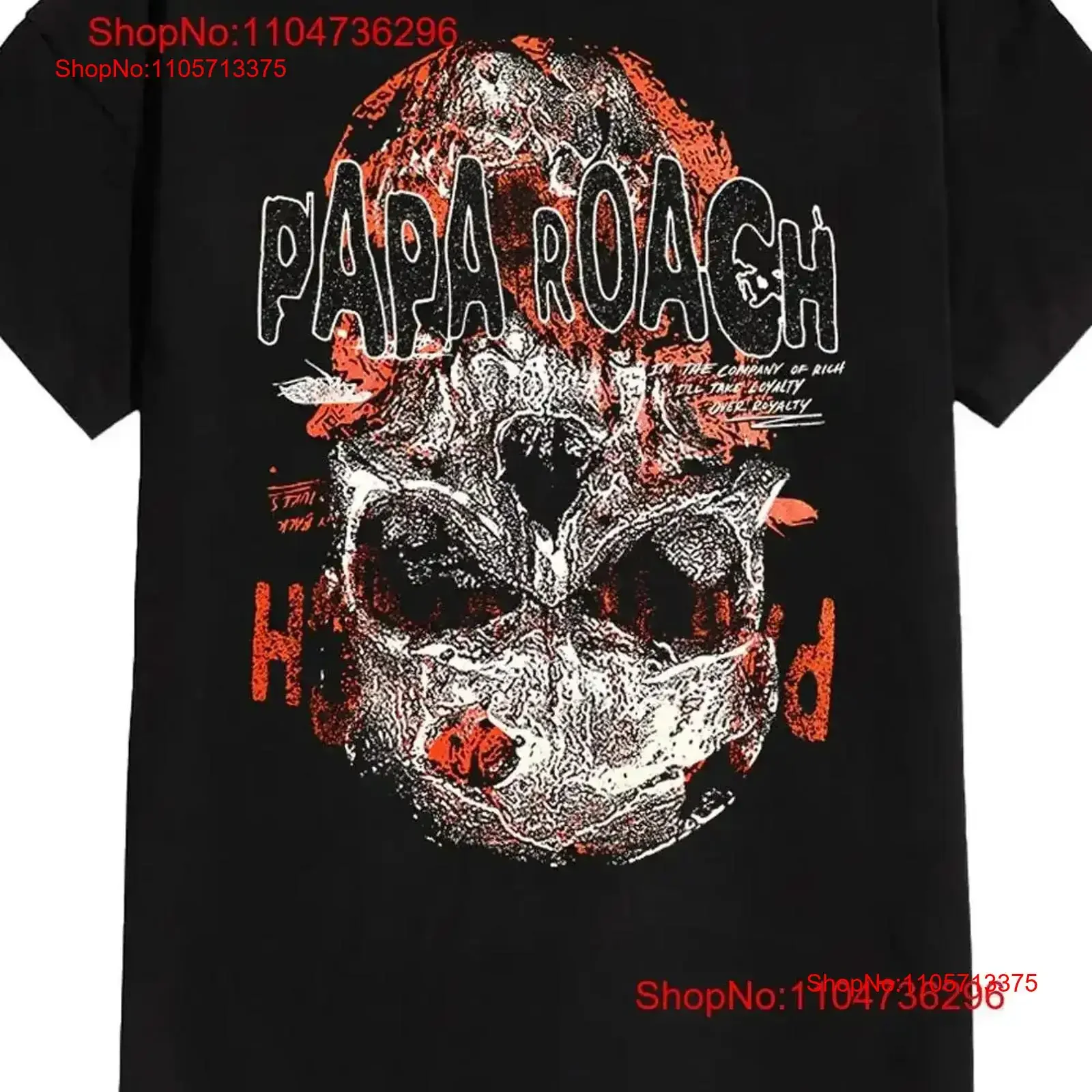 NEW Papa Roach band black T shirt short sleeve All sizes S to 5XL XY760 vintage Washed designer clothes fashion Stylish