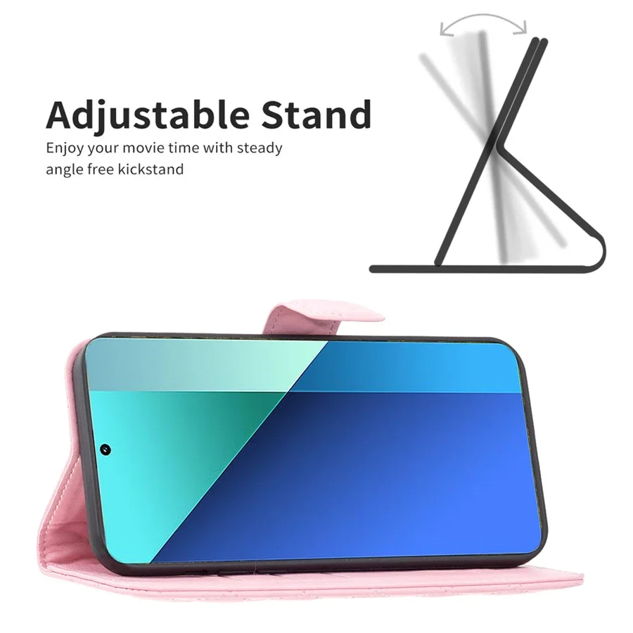 Wallet Small Fragrance Card Magnetic Flip Leather Case For Xiaomi 13T Redmi 14C 13C 12C 10C Note 14 Pro+ 13 12S 12 11 11S 10 Pro