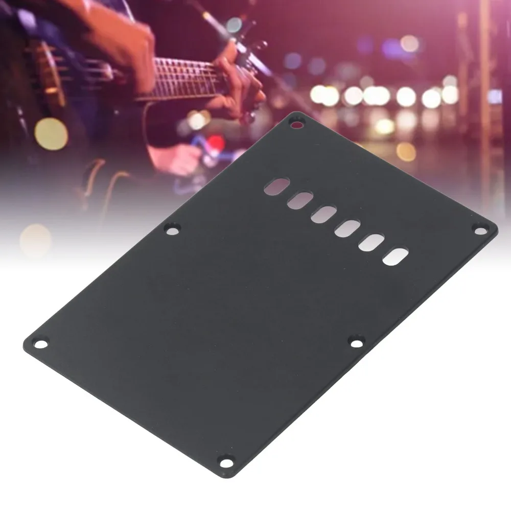 Premium Plastic Material Tremolo Cover Plate Black Color Guitar Accessories Kit Guitar Back Plate For Electric Guitar