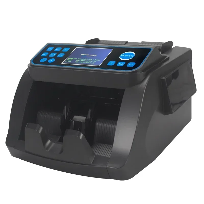 6000D EUR Mix Value Money Cash Counter Fake Bill Detector Banknote Fast Counting Speed Portable Detecting Machines