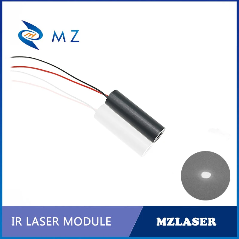 Hot Selling Compact  D12mm 980nm 5mw Infrared IR Dot Laser Diode Module Glass Lens CW Circuit Model  Industrial Grade