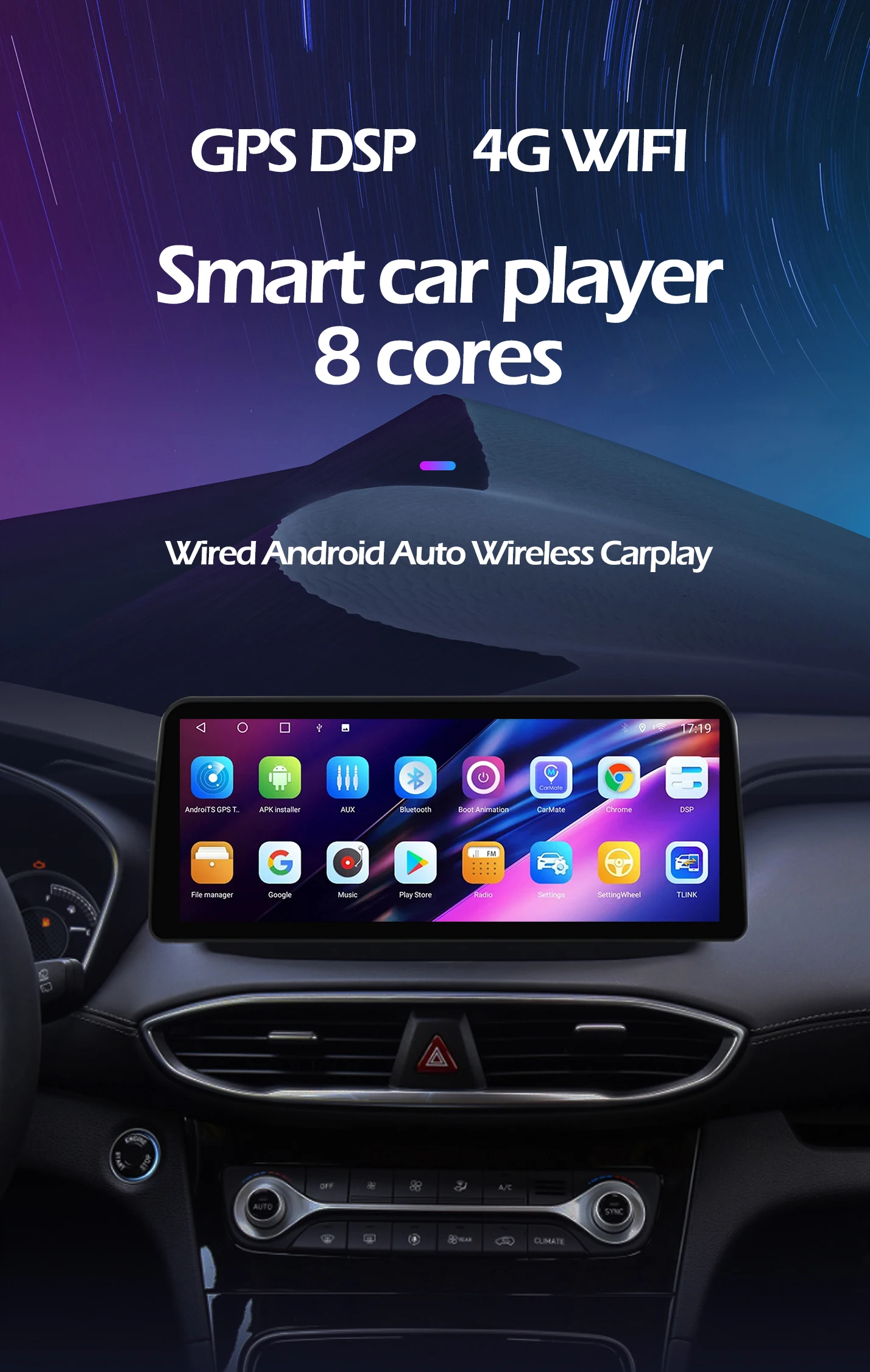 12.3 ''navegação gps android 14 rádio do carro para mitsubishi xpander 2017 - 2020 bt carplay reprodutor de vídeo multimídia 4g wifi ferramentas