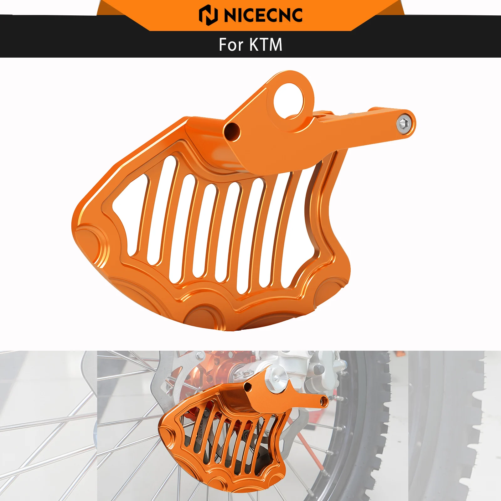 

NICECNC Front Brake Disc Rotor Guard For KTM EXC 300 SX 125 SXF 450 EXCF 350 XCW 500 XC-W 300 XC300 XCF 250 TPI SD 6D 2016-2023