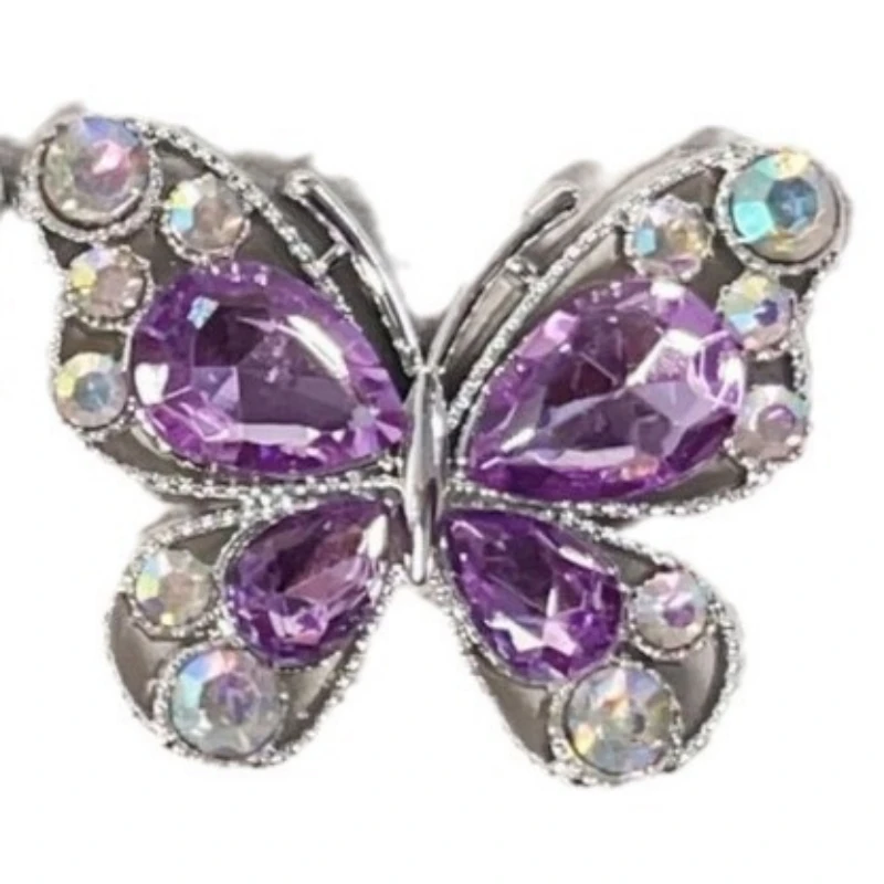 5 قطع جديدة من الحلي الراتنجية الأنيقة على شكل فراشة مرصعة بالأحجار الملونة اللامعة، مناسبة لصناعة المجوهرات وتزيين حافظات الهواتف