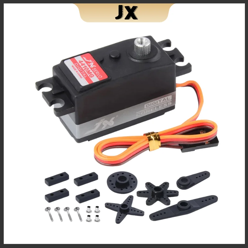 JX Servo PDI-4410MG 10Kg High Precision Metal Gear Low Profile Coreless Servo 120 Degree 1/8 1/10 RC Car Steering Digital Servo