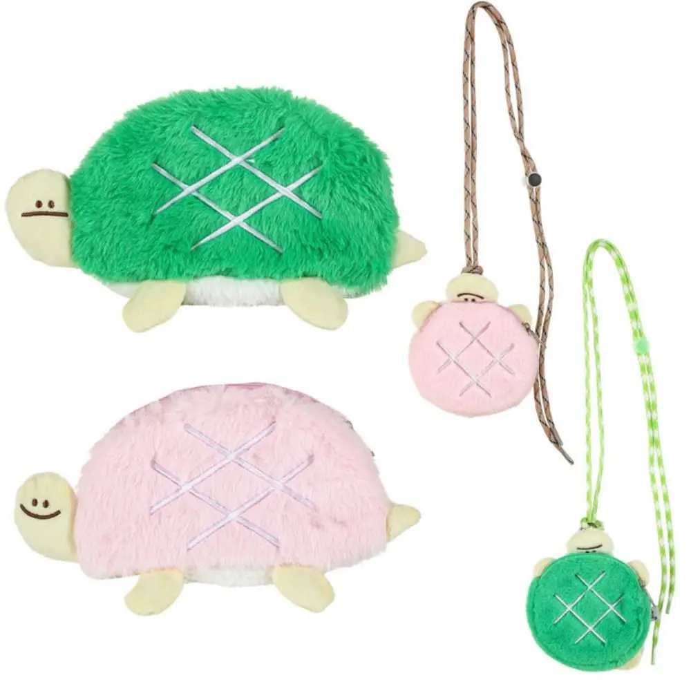 Mini Purse Large Storage Turtle Plush Pen Bag Soft Plush Turtle Plush Pencil Case Stuffed Ins Girls Gifts