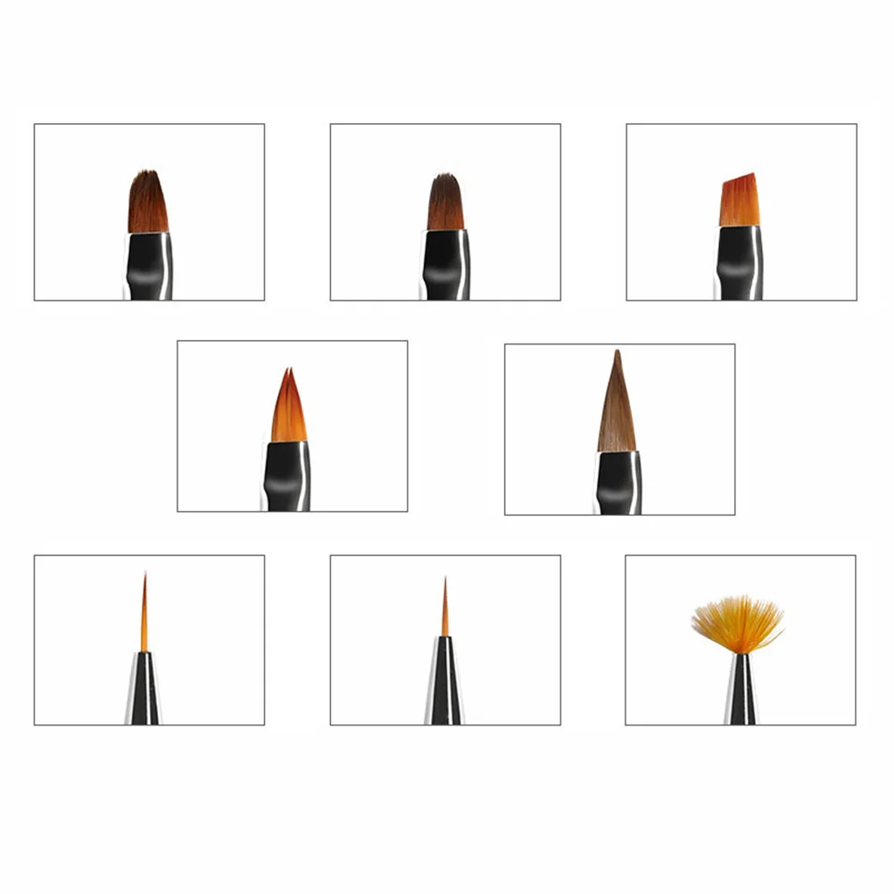 1 set Nail Art Pen Brush Kit Boorhandvat Lichtgewicht Langdurig voor professionele nagellakgereedschappen