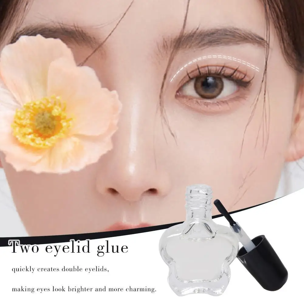 Double Eyelid Glue 5ml Transparent Star Bottle False Natural Glue Glue Sticker Eyelid Eyelash Traceless Quick-drying Invisi R9v5