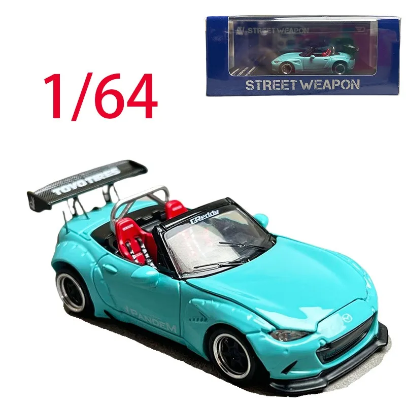 

SW литой под давлением масштаб 1/64 Mazda, модель автомобиля из сплава Mazda MX5, игровые транспортные средства, игрушки для мальчиков, оригинальная коробка, украшение, предмет для коллекции