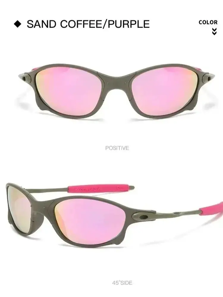 AliExpress MTB Man Polarized Cycling Glasses UV400 Sunglasses Fishing Sunglasses Metal Bicycle Goggles Cycling Eyewear Riding Glasses D4-3