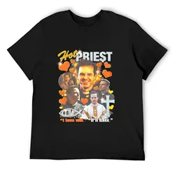 FLEABAG HOT PRIEST T-Shirt summer clothes vintage clothes for a boy oversized plus size men clothing