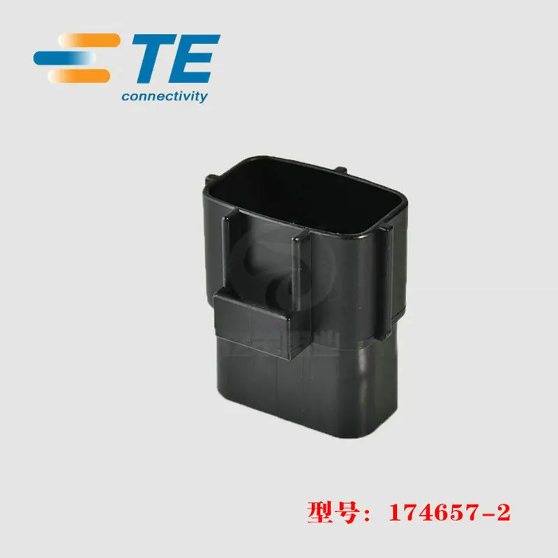 200PCS 174657-2 Original connector come from TE Black shell