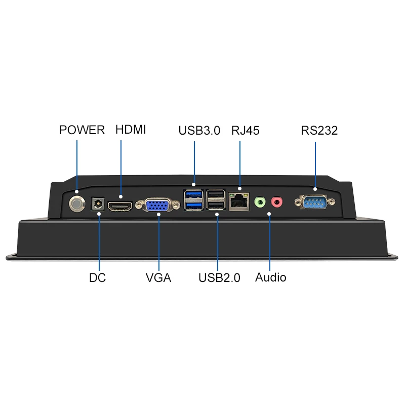 10,4 Zoll wasserdichter Industrie-Panel-PC AMD Generation3 I7 HD-MI DDR3 HMI kapazitiver Touchscreen Win All In One Tablet