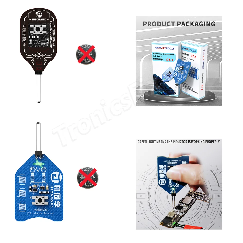 

LANRUI K7 Coil Tester Motherboard Coil Tester Inductor Detector Tool for PC Repair Electromagnetic Induction Quick Fault Check