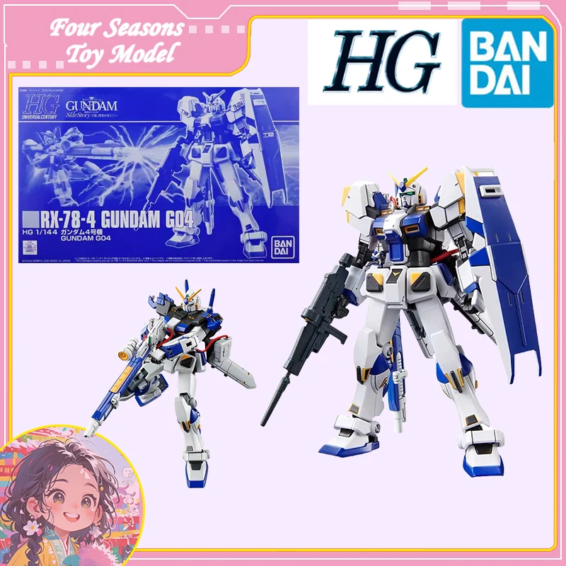 

Быстрая доставка Bandai Anime HGUC 1/144 RX-78-4 GUNDAM G04, оригинальная модель игрушки, экшн-фигурка, коллекционные украшения, подарок для детей