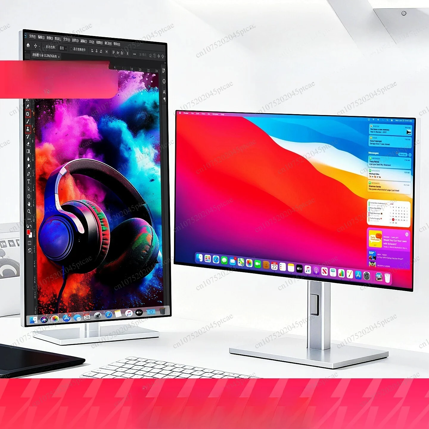 Panel 27-inch 4K Monitor Designer Mac Laptop TypeC Direct Lift Rotation