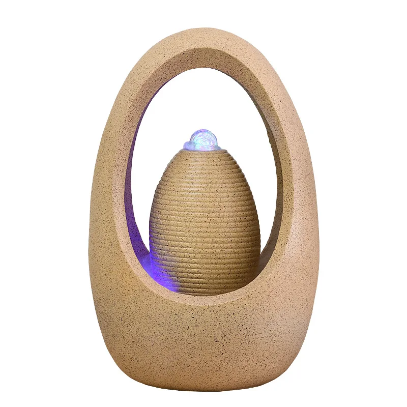 Rockery running water fountain lucky humidifier living room office lucky floor ornament water feature