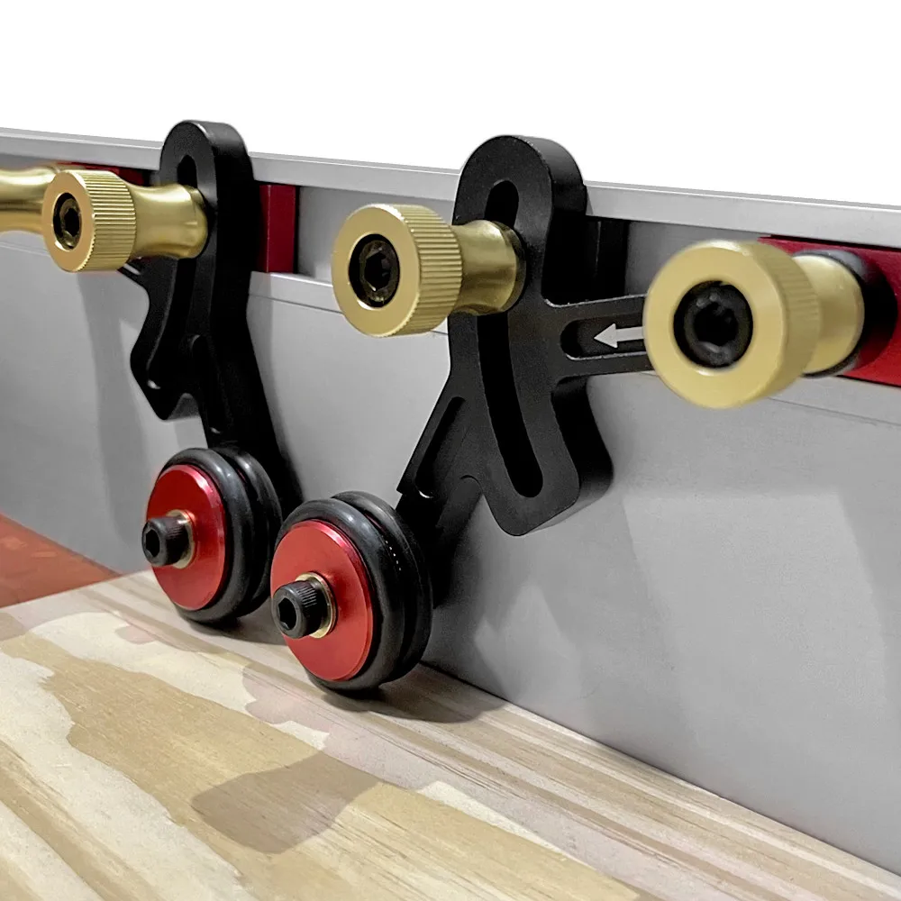 One-way Stock Guides - Woodworking Precision Clear-Cut Feather Loc Board - Aluminum Anti Rebound Safety Pushing Auxiliary Tools