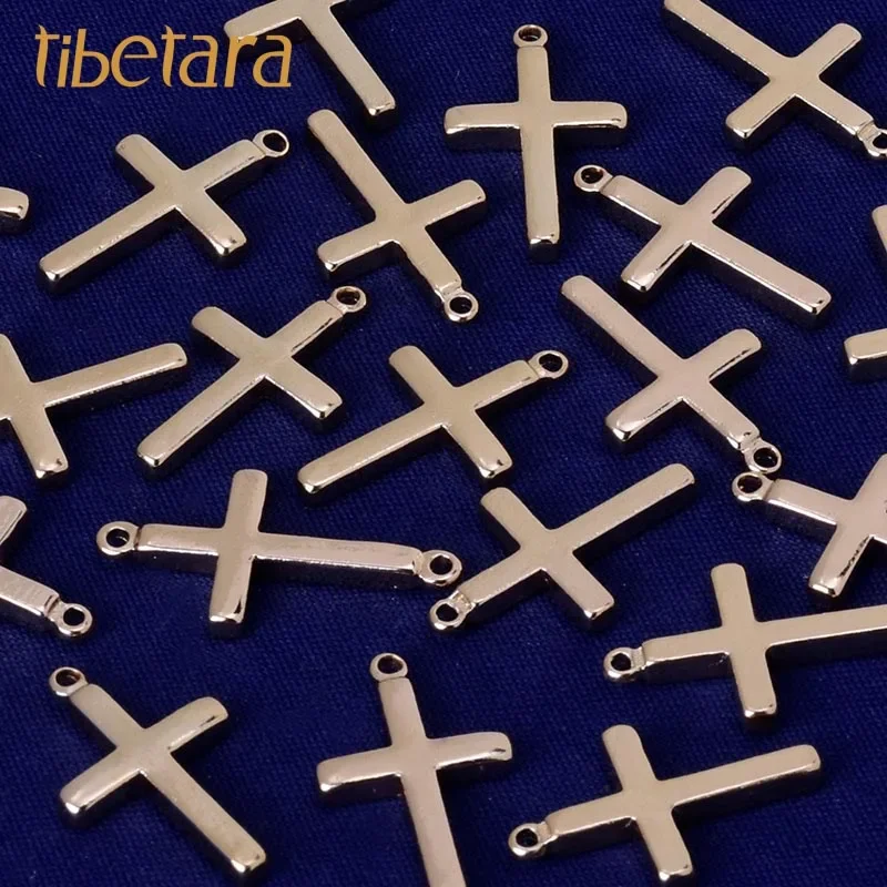 Cross Pendants Stamping Tags,Bar blank,Brass  Charm Pendants,  Blanks,About 13*2.3mm