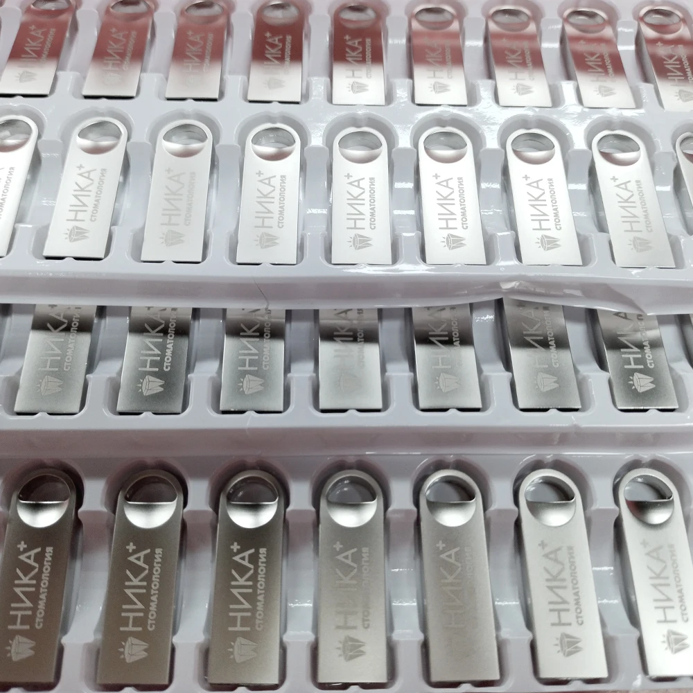 50PCS/lot Metal USB 2.0 Flash Drive Pen Drive 16GB Pendrive 32GB 64GB Memory USB Stick 128GB U Disk Gift Free Customized LOGO