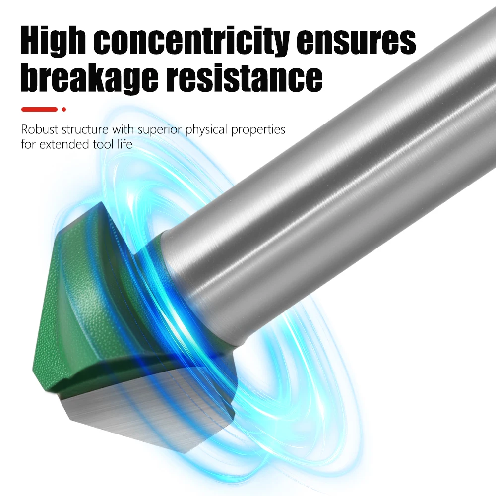 

AURWOF 6mm 1/4' 8mm Shank Flat-Angle V-shaped Router Bits Woodworking C06027A1303GN