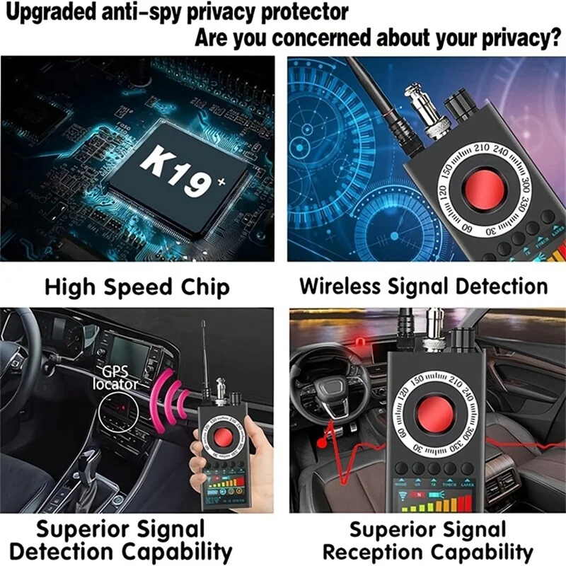 K19 + защита от подслушивания RF беспроводной GSM сигнал прослушивание GPS трекер детектор камеры детектор ошибок