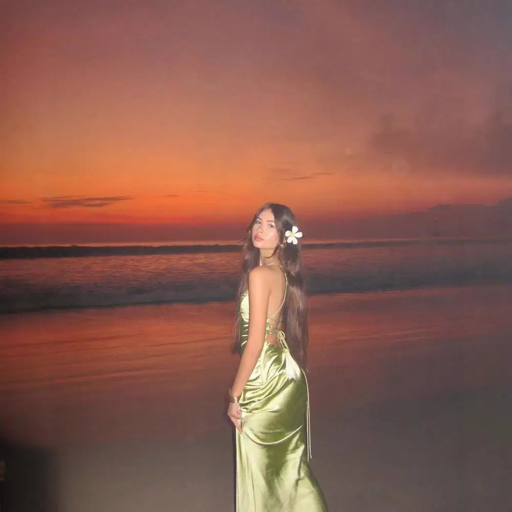 تنورة صيف 2025 Ele Satin Bal Midi Dr V-Ne ذات فتحة عالية الخصر Svel Tee-acetate Fiber Ciwalk Dr