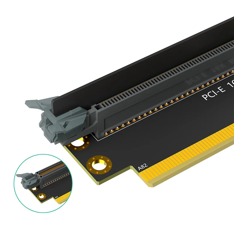 New!!Male To Female Riser Card Plastic PCI-E 16X 3.0 90 Degree Reverse For 2U Server (Installation Direction Towards CPU)