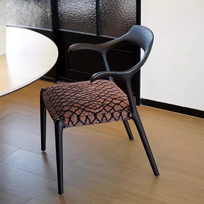 Kitchen Bedroom Café Chairs Makeup Simplicity Negotiation Nordic Café Chairs Backrest Wood Furniture Кофейный Стул MH40KFY