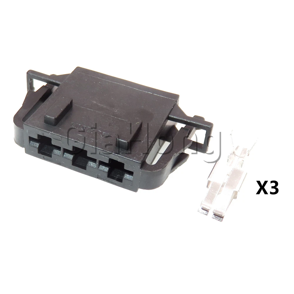 1 Set 3 Ways Starter Parts 1J0972753 Car Large Current Connector For VW Audi Automobile Blower Resistance Wire Harness Sockets