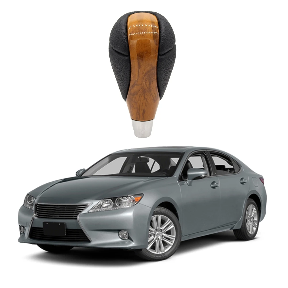 Car Automatic Gear Shift Stick Knob Shifter Head for Lexus ES300 IS250 LS400 Toyota Estima Matrix Hilux Yellow Wood