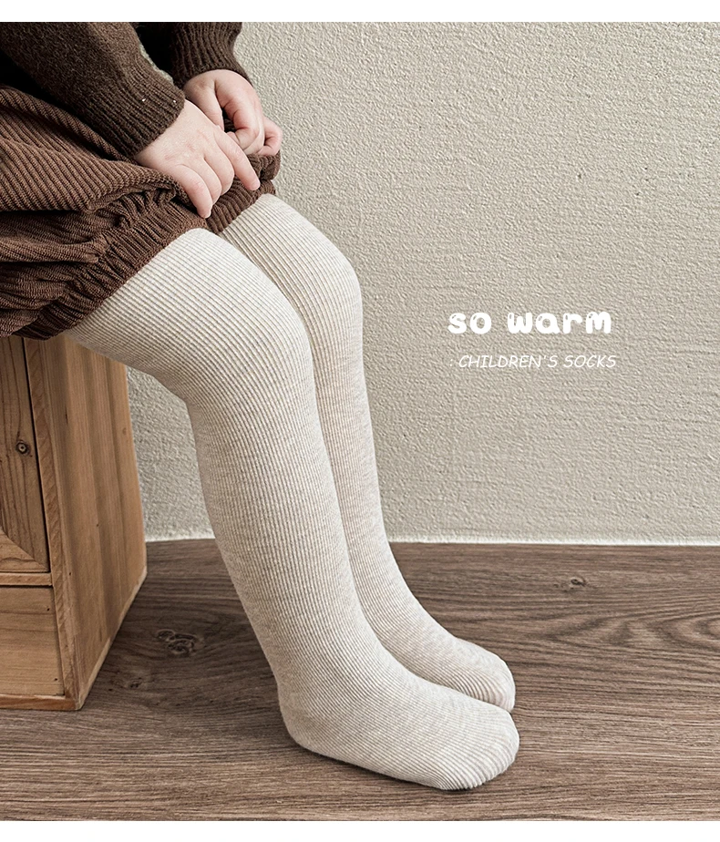 Süße Mädchen Winter Lammwolle Fleece Strumpfhosen Extra dicke Flor vertikale Streifen Strumpfhosen Ultra warme Plüsch weiche Student Kinder Leggings – Detail 20