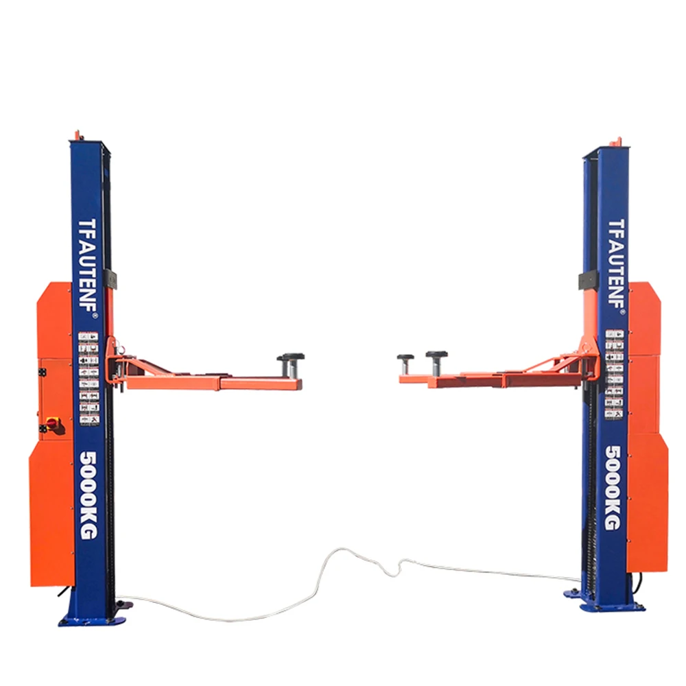 TFAUTENF Car Workshop Equipment 5000kg 11000lbs Heavy Duty Hydraulic Electrical 2 Two Post Auto 5T Car Lift - Image 5