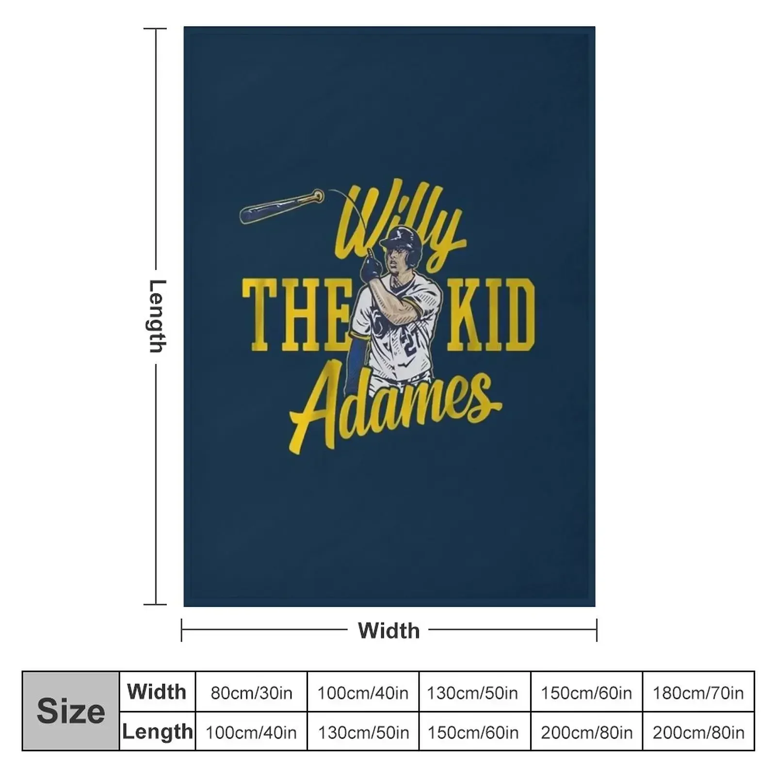 Willy the kid Adames Throw Blanket couch cozy soft plush fuzzy picnic outdoor blanket