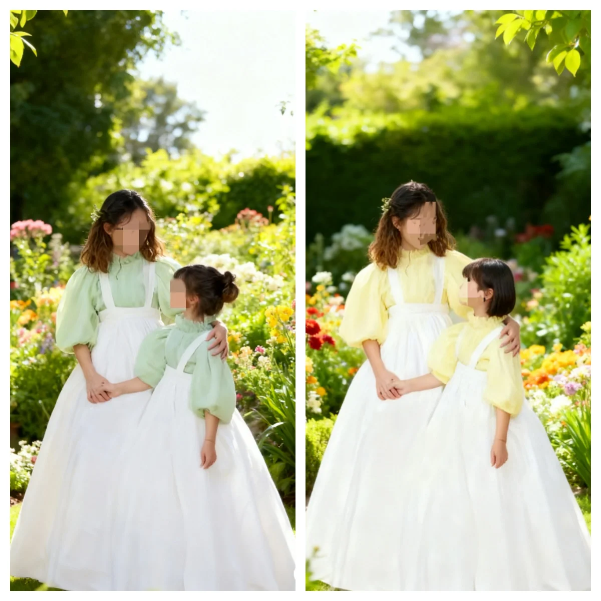 طقم فستان فتاة الزهور اللطيف عالي الجودة مكون من قطعتين مع تول وتفتا أبيض، فستان سهرة لحفلات زفاف الأميرة الصغيرة