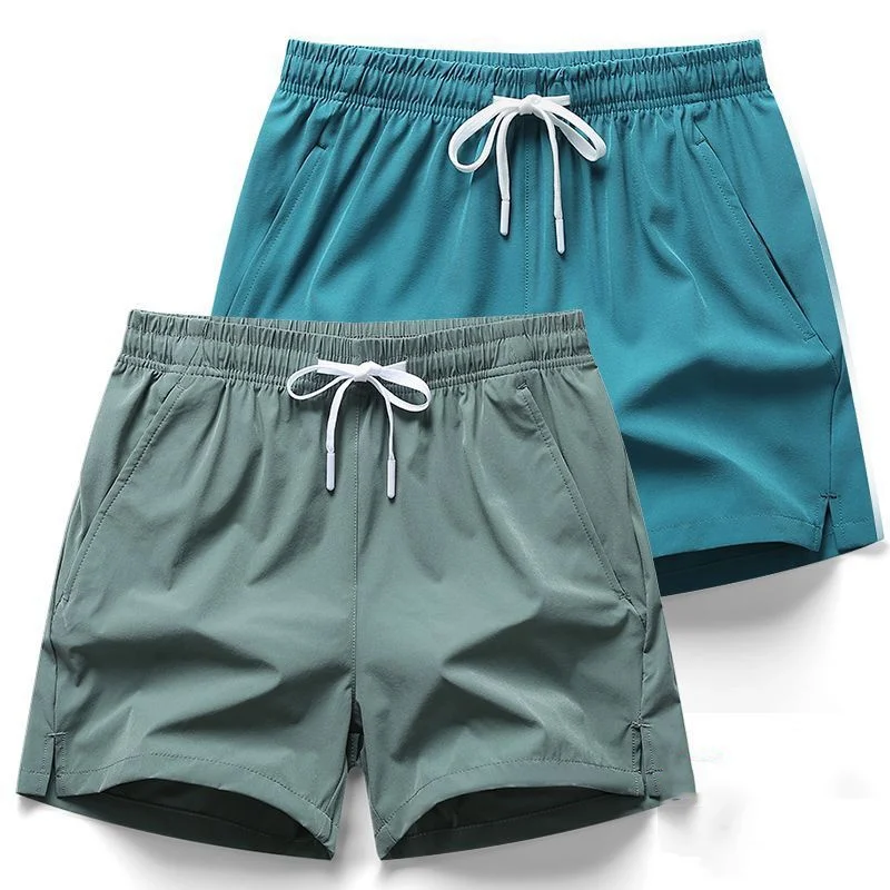 Men's Summer Sports Running Shorts Swim Trunks Quick Dry Shorts Breathable Drawstring With Pockets For Surfing Beach